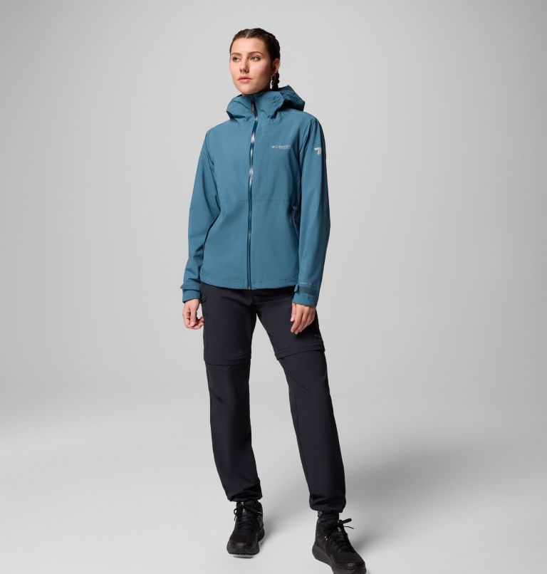Women's Omni-Tech AmpliDry II Shell, Color: Everblue, image 2