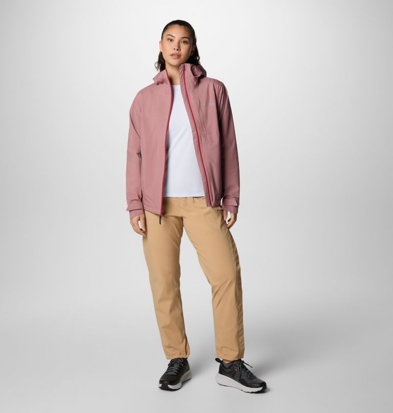 Women's Ampli-Dry II Waterproof Hiking Shell Jacket, Color: Fig, image 9