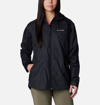 Columbia Flashback Windbreaker Full Zip Rain Jacket - Black/White - Me -  Shoplifestyle