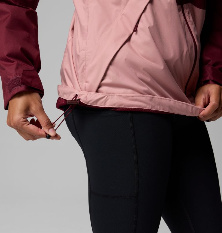 Chaqueta impermeable Inner Limits III para mujer, Color: Rich Wine, Eraser Pink, image 9