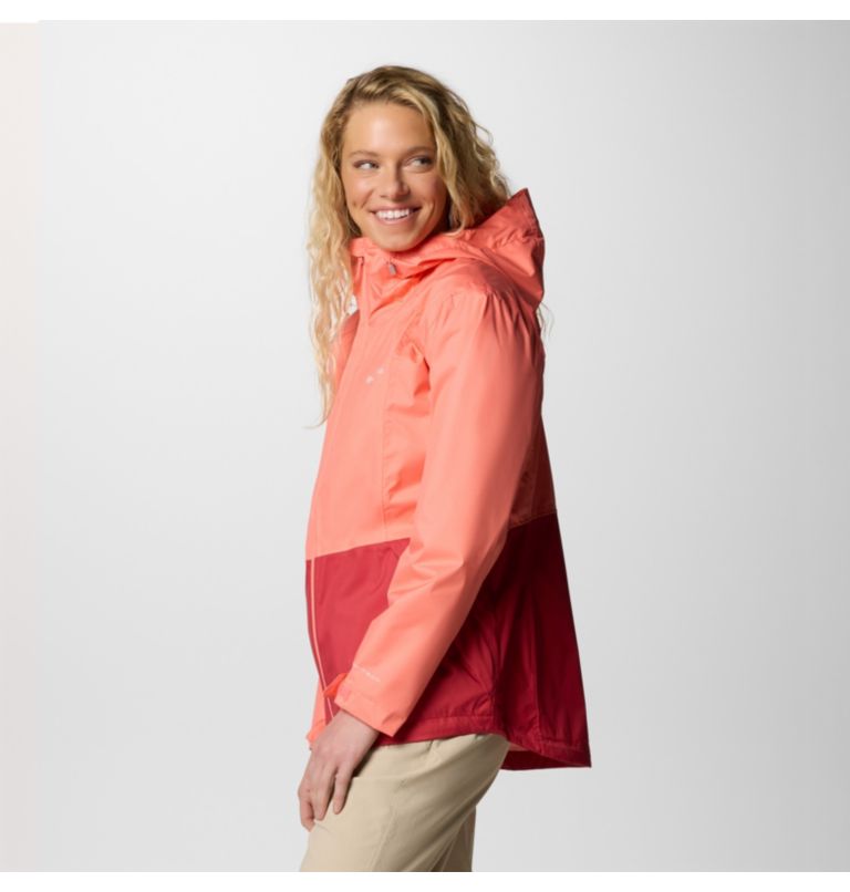 Women's Inner Limits III Waterproof Jacket, Color: Alpenglow, Daredevil, image 3