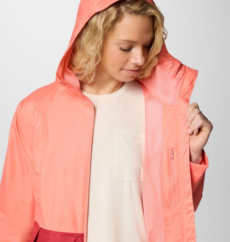 Chaqueta impermeable Inner Limits III para mujer, Color: Alpenglow, Daredevil, image 7