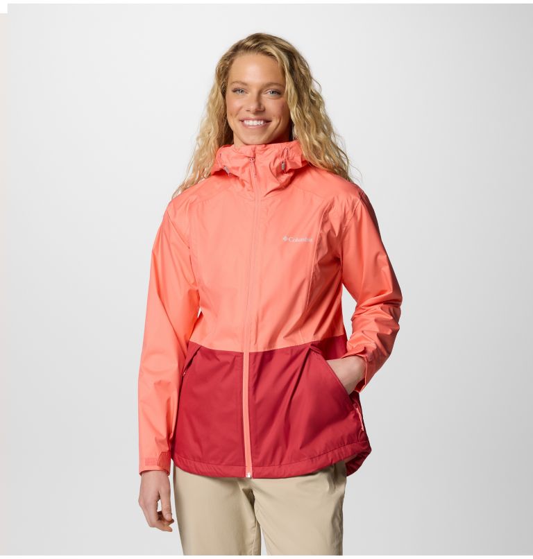Women's Inner Limits III Waterproof Jacket, Color: Alpenglow, Daredevil, image 1