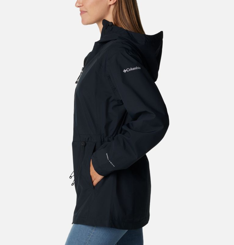 Women's Blossom Park Rain Jacket, Color: Black, image 3