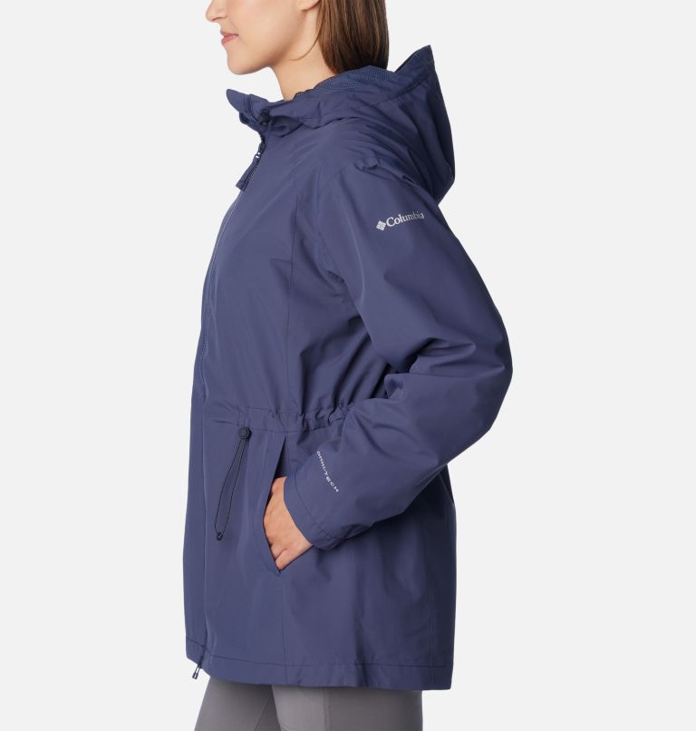 Women's Blossom Park Rain Jacket, Color: Nocturnal, image 3