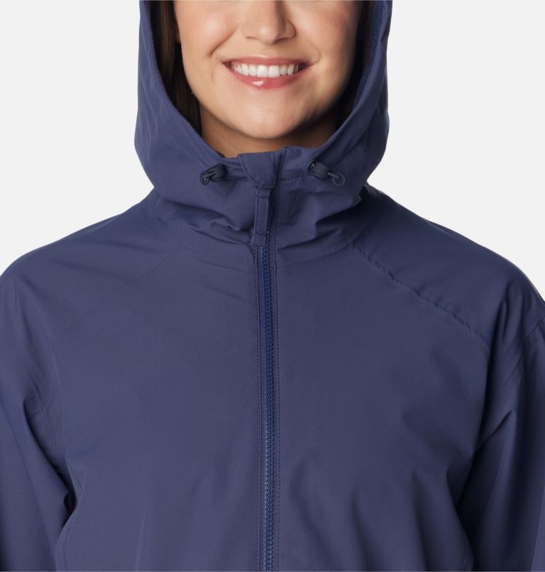 Women's Blossom Park Rain Jacket, Color: Nocturnal, image 4