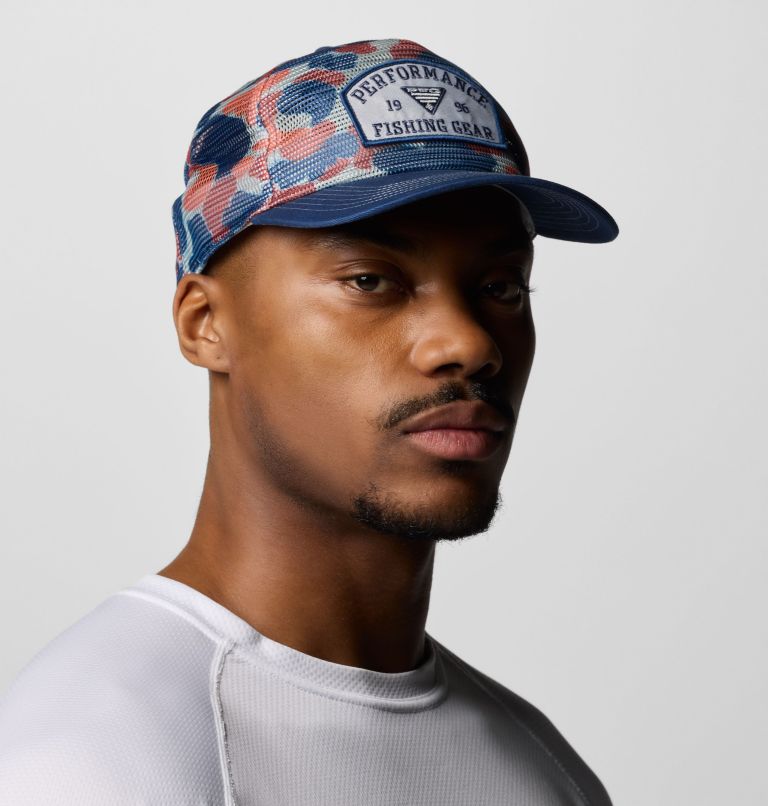 PFG Tie Down Mesh Snap Back, Color: Cool Grey Duck Camo, Carbon, image 2