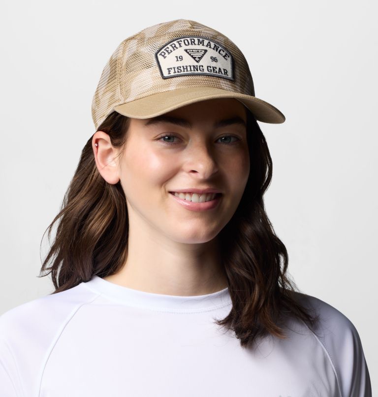 PFG Tie Down Mesh Snap Back, Color: Beach Broadleaf, image 5