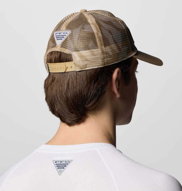 PFG Tie Down Mesh Snap Back, Color: Beach Broadleaf, image 4