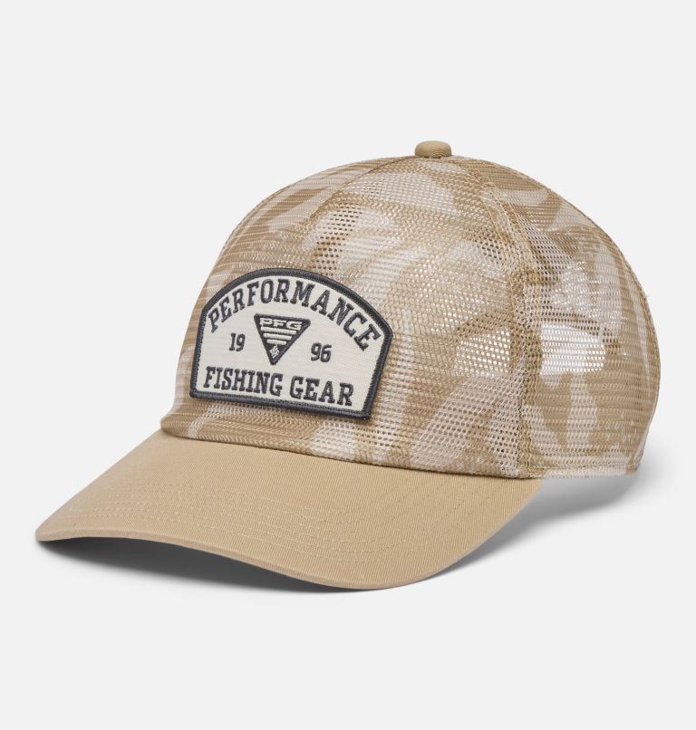 PFG Tie Down Mesh Snap Back, Color: Beach Broadleaf, image 1