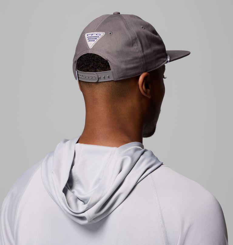 PFG Back Tack Snap Back, Color: City Grey, Big Game Fly, image 4