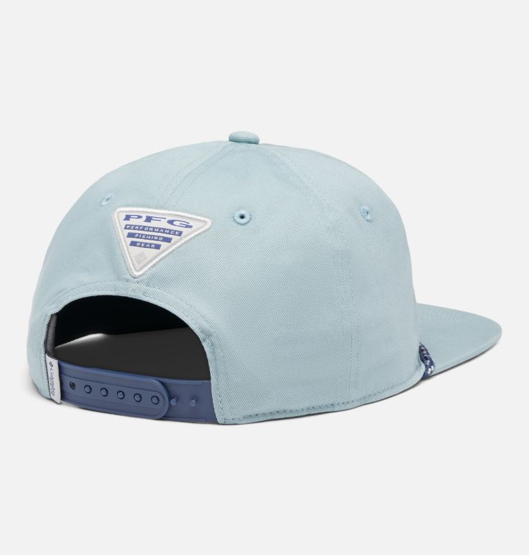 PFG Back Tack Snap Back, Color: Crushed Blue, Protect Our Waters, image 2