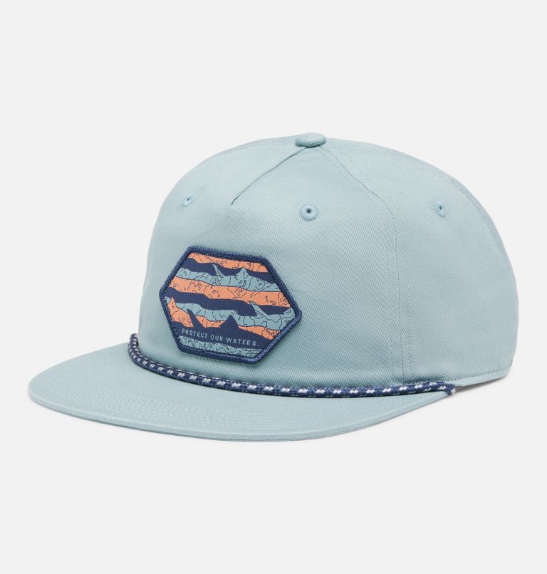 PFG Back Tack Snap Back, Color: Crushed Blue, Protect Our Waters, image 1