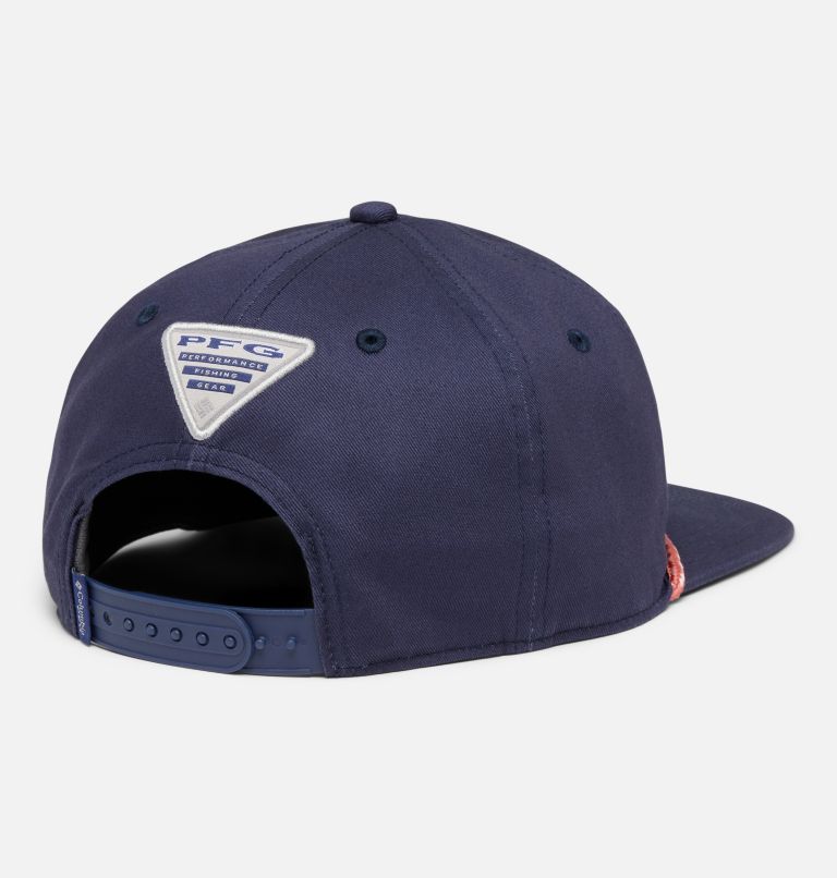 PFG Back Tack Snap Back, Color: Nocturnal, Sunset Fish Graphic, image 2