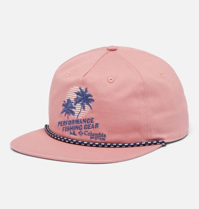 Unisex PFG Back Tack Snap Back, Color: Sandalwood Pink, PFG Palms, image 1