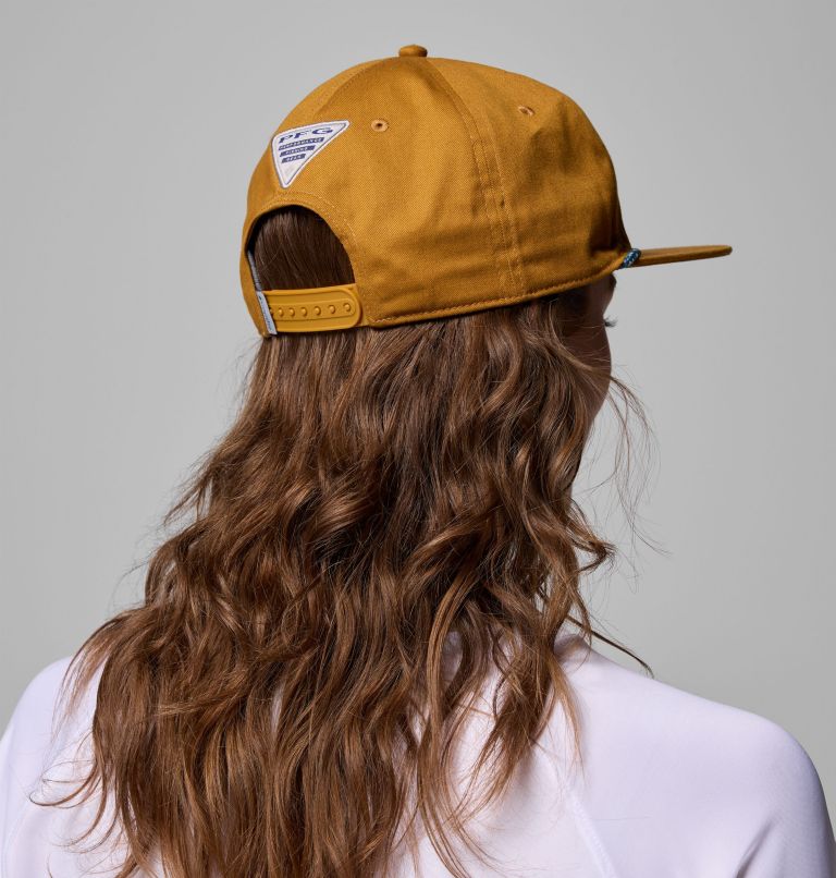 PFG Back Tack Snap Back, Color: Maple Sugar, Redfish Shine, image 6