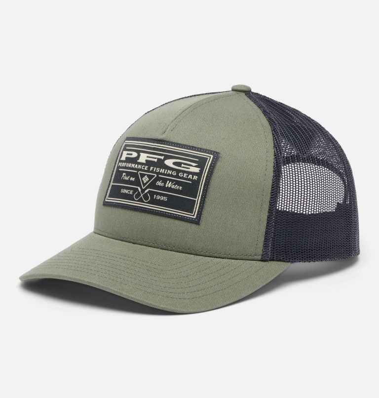 PFG Uncharted Mesh Snap Back Cap, Color: Cypress, PFG FOTW, image 1