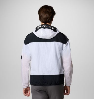 Men's Challenger II Windbreaker, Color: White, Black, image 8