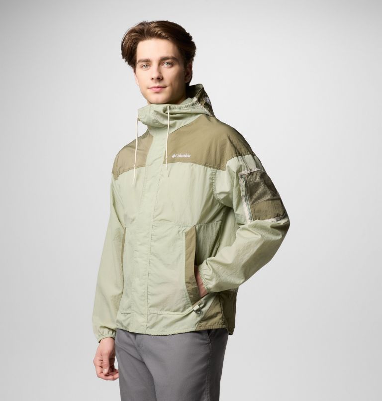 Men's Challenger II Windbreaker, Color: Safari, Stone Green, image 3