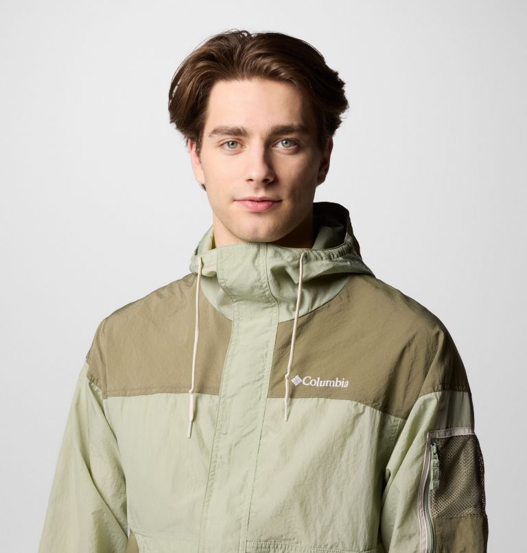 Men's Challenger II Windbreaker, Color: Safari, Stone Green, image 4