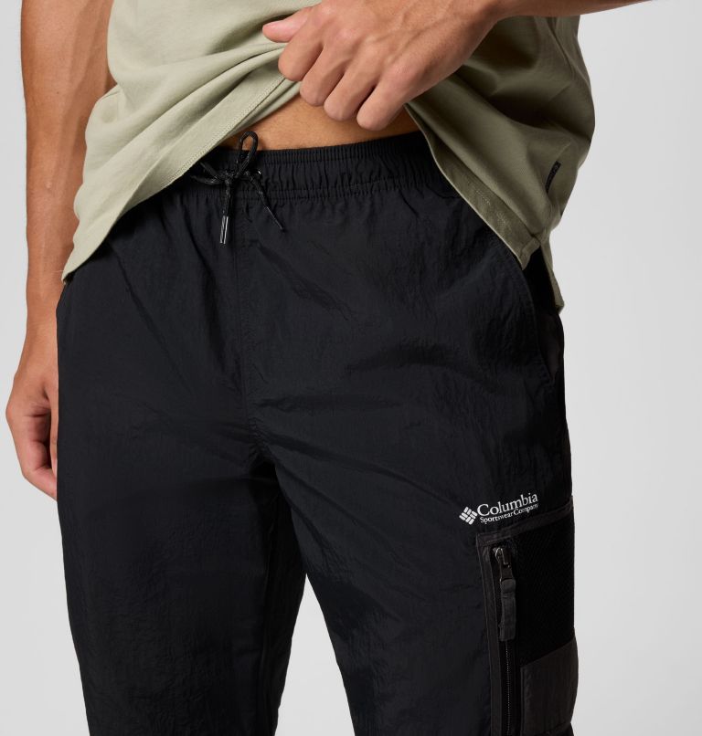 Pantalones cortavientos Challenger para hombre, Color: Black, Shark, image 4