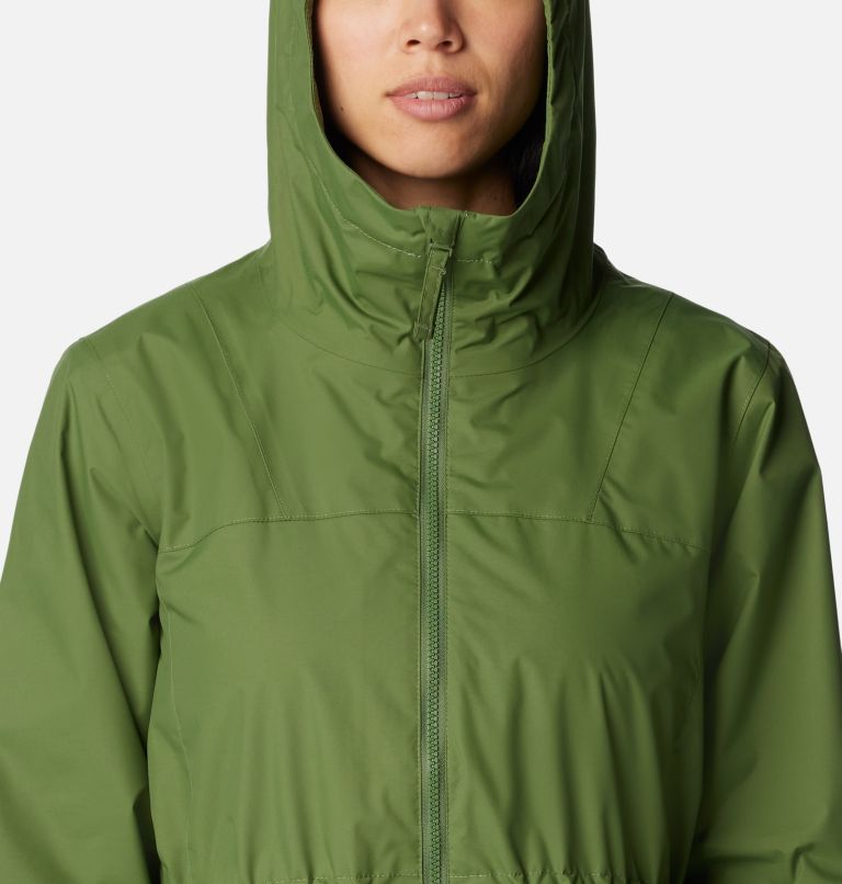Women's Sweet Creek Lined Rain Jacket, Color: Canteen, image 4