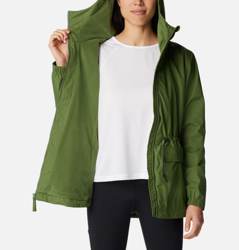 Women's Sweet Creek Lined Rain Jacket, Color: Canteen, image 5