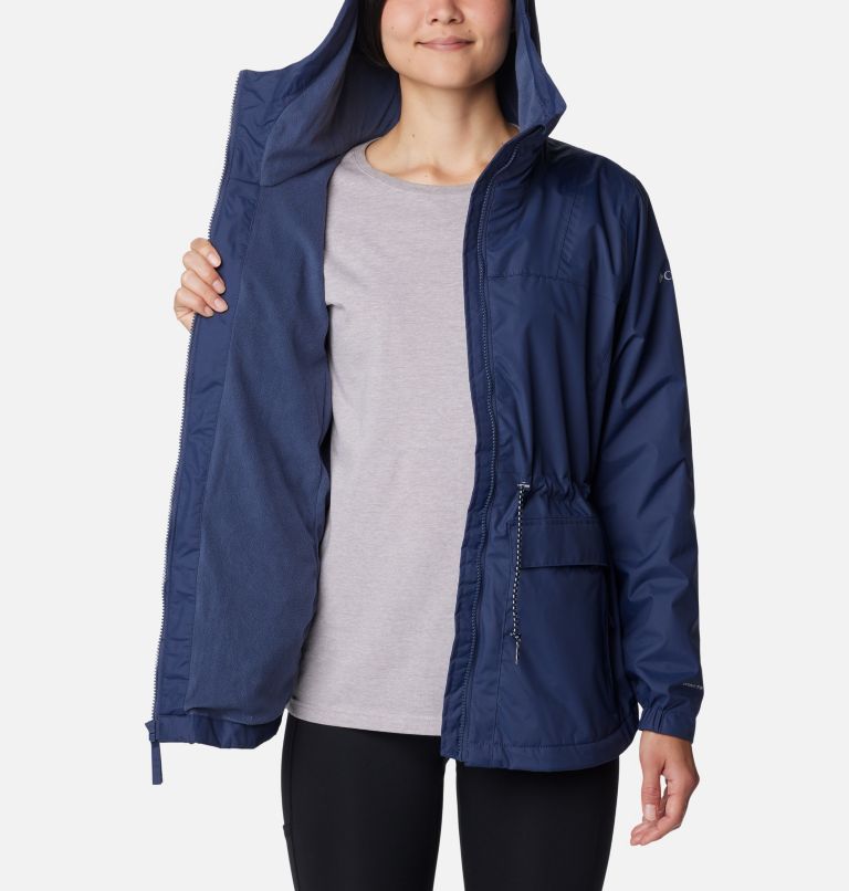 Womens lined cheap waterproof jacket