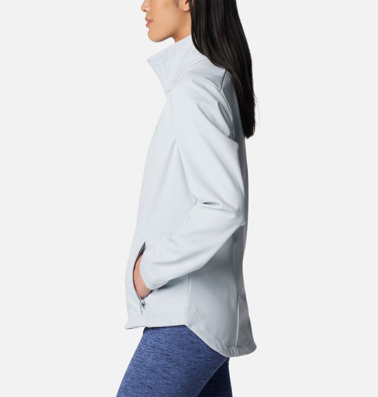Chaqueta de senderismo softshell Malta Springs para mujer, Color: Cirrus Grey, image 3