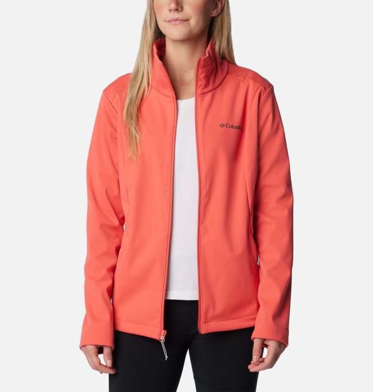 Women's Malta Springs Softshell Hiking Jacket, Color: Juicy, image 6