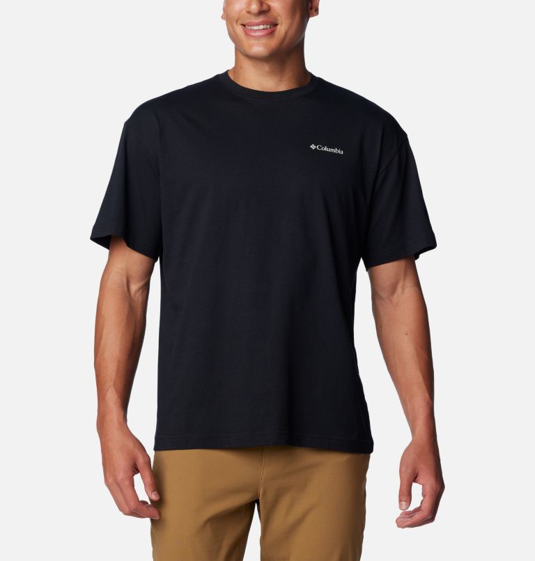 Men's Black Butte Graphic T-Shirt, Color: Black, Road Trip Vibes, image 2