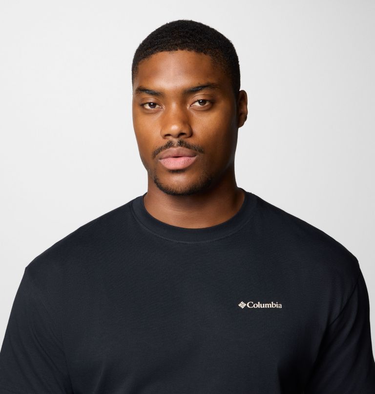 Men's Black Butte Organic Cotton Graphic T-Shirt, Color: Black, image 4