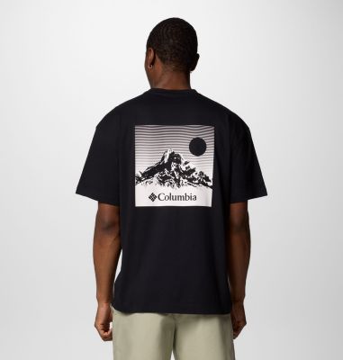 Black Butte Graphic Tee, Color: Black, Linear View, image 1