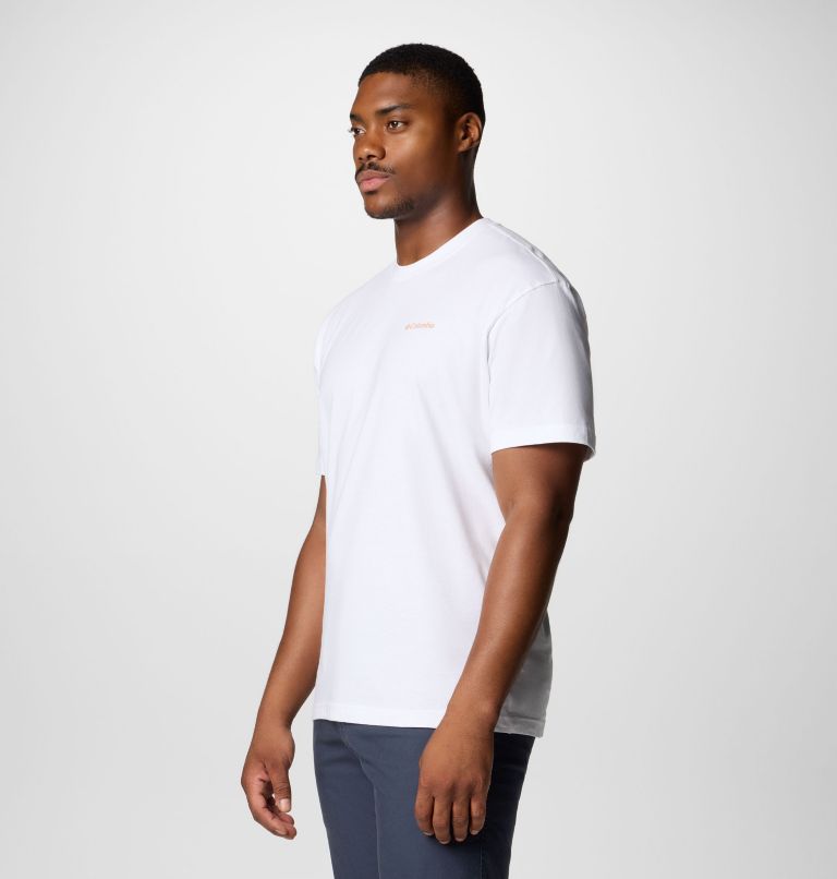 Men's Black Butte Organic Cotton Graphic T-Shirt, Color: White, image 4