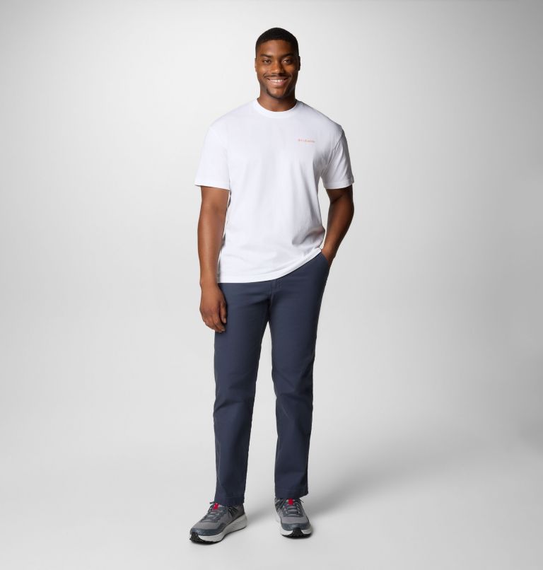 Men's Black Butte Organic Cotton Graphic T-Shirt, Color: White, image 2