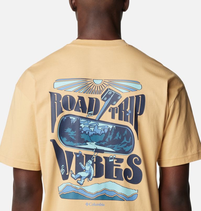T-shirt imprimé Black Butte pour homme, Color: Light Camel, Road Trip Vibes, image 5