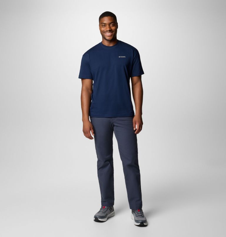 Black Butte Graphic T-Shirt aus Bio-Baumwolle für Männer, Color: Collegiate Navy, image 2