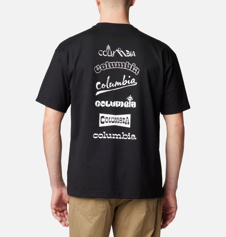 Men's Burnt Lake Graphic T-shirt, Color: Black, Branded Jumble, image 1
