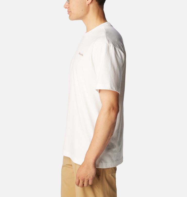 Men's Burnt Lake Graphic T-shirt, Color: White, Branded Jumble, image 3