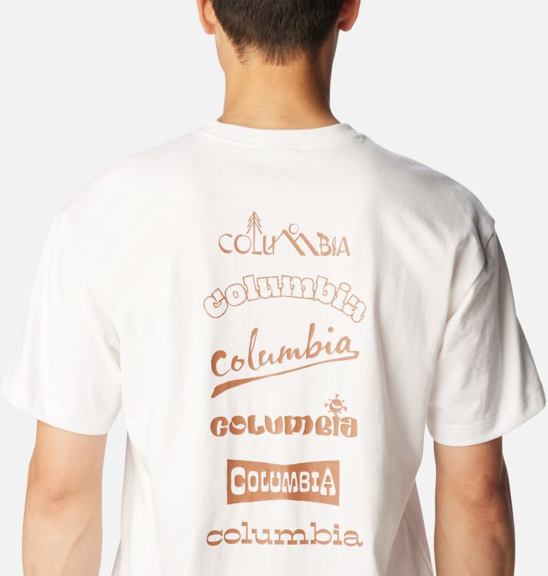 Men's Burnt Lake Graphic T-shirt, Color: White, Branded Jumble, image 5