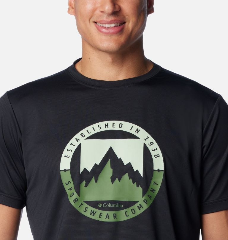 Ice Lake II SS Tee, Color: Black, Boundless Borders, image 4