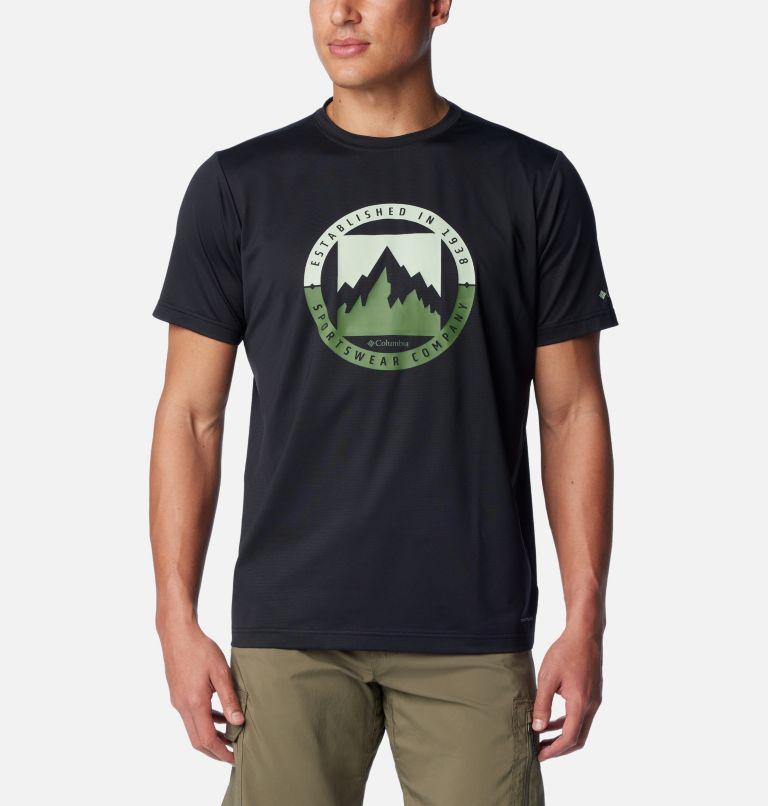 Ice Lake II SS Tee, Color: Black, Boundless Borders, image 1