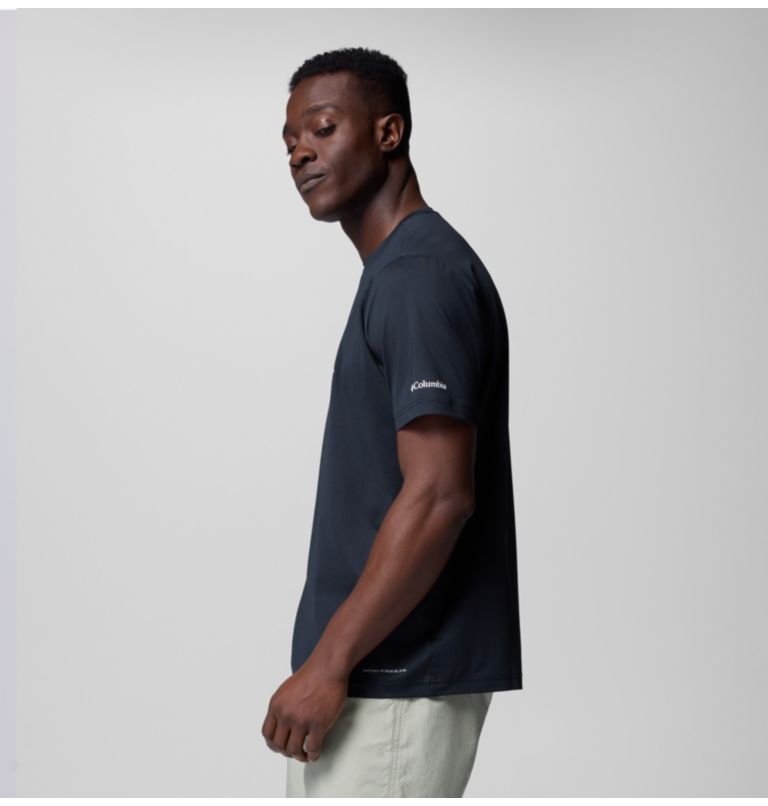 T-shirt Technique Ice Lake II Homme, Color: Black, Peak Direction, image 4