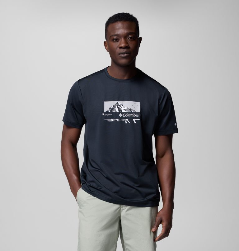 T-shirt Technique Ice Lake II Homme, Color: Black, Peak Direction, image 1