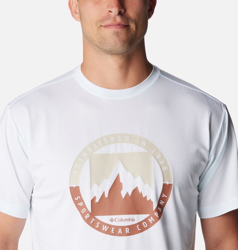 Men's Ice Lake II Technical T-Shirt, Color: White, Boundless Borders, image 4