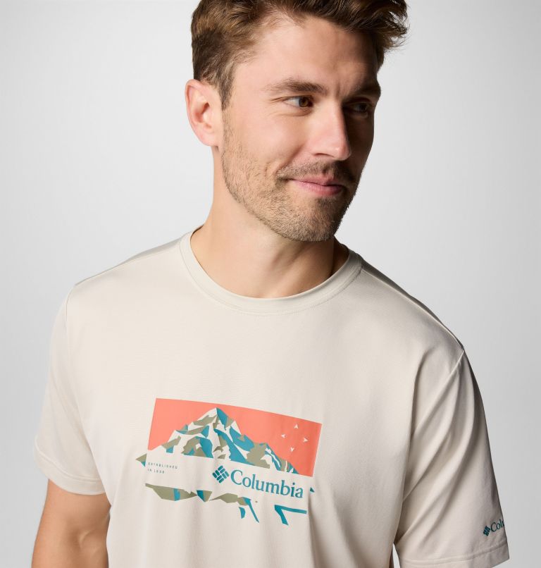 Men's Ice Lake II Technical T-Shirt, Color: Dark Stone, Peak Direction, image 5