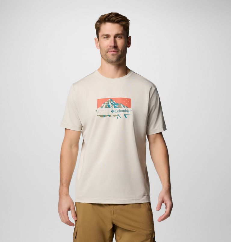 Men's Ice Lake II Technical T-Shirt, Color: Dark Stone, Peak Direction, image 1