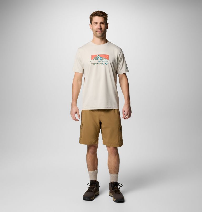 Men's Ice Lake II Technical T-Shirt, Color: Dark Stone, Peak Direction, image 2