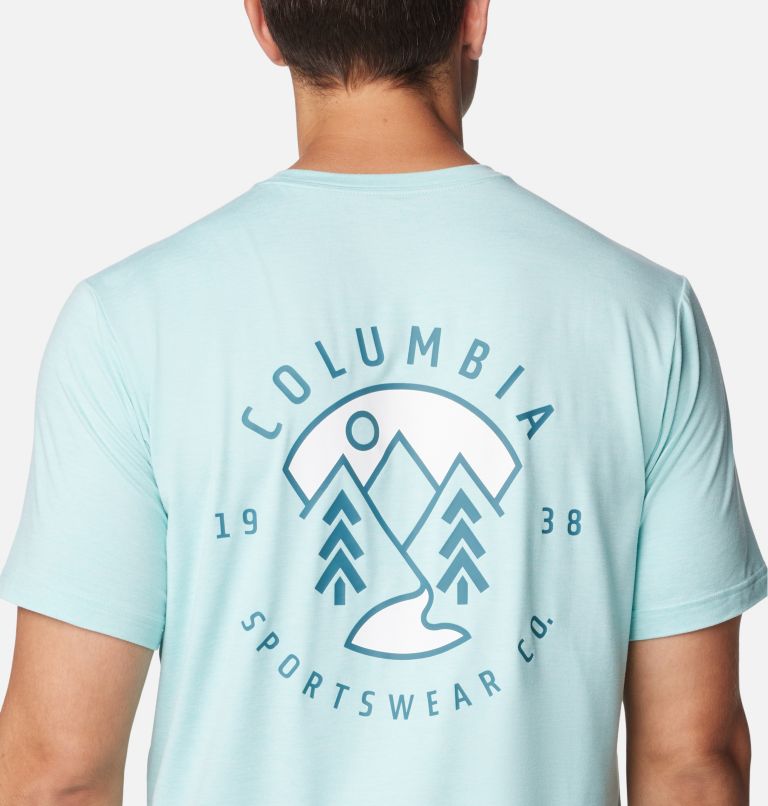 T-shirt à manches courtes avec imprimé dans le dos Kwick Hike pour homme, Color: Spray Heather, Naturally Boundless, image 5