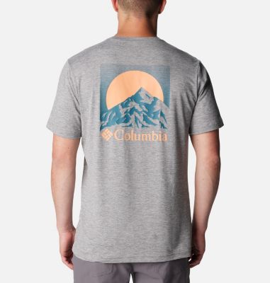 Kwick Hike Back Graphic SS Tee, Color: Boulder Heather, Moonscape, image 1